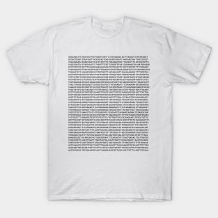 Genome ATGC DNA base pairs genes T-Shirt